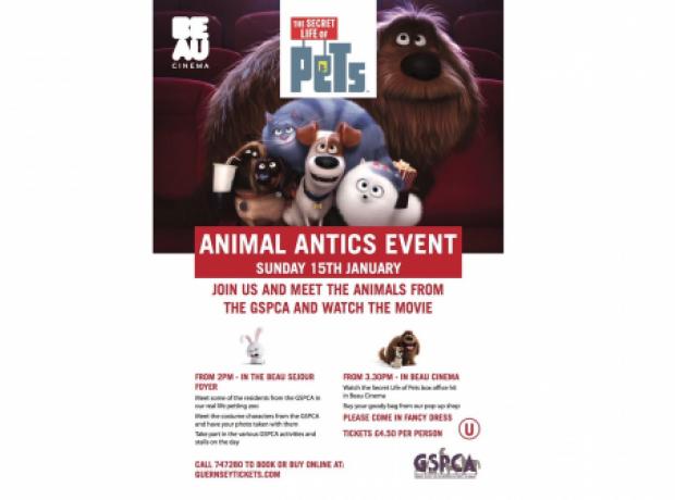 Secret Life of Pets event at Beau Cinema Sunday January 15th and